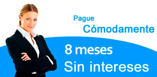 Oferta de financiación: 8 meses sin intereses
